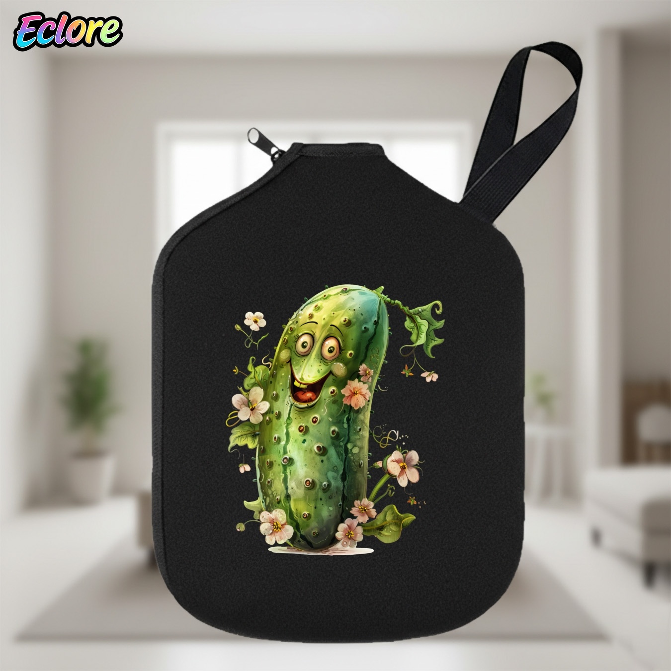غطاء مضرب بيكلبول بتصميم كرتون - مراجعة Racket Cover Bag وسعره